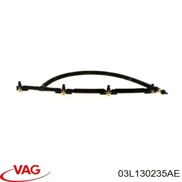 Tubería de retorno de combustible de los inyectores VAG 03L130235AE precio, desde 32,08 EUR