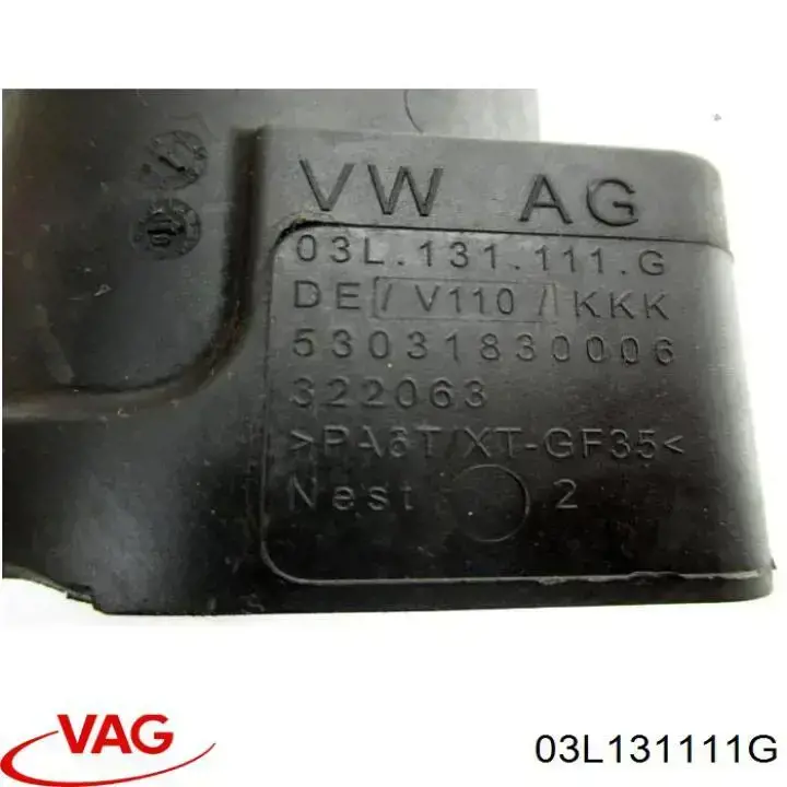 03L131111G VAG Tubo de salida de aire del turbocompresor