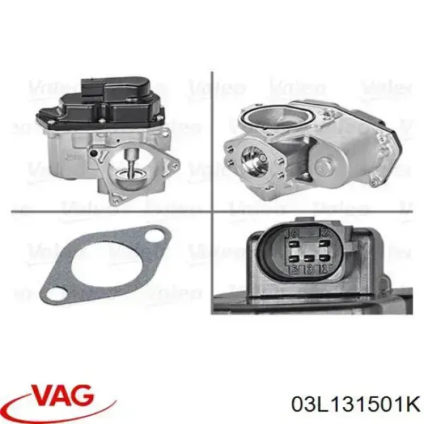 Válvula, AGR Volkswagen Tiguan 1 5N1, 5N2