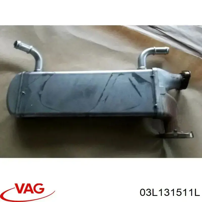 Enfriador de recirculación de gases de escape EGR VAG 03L131511A