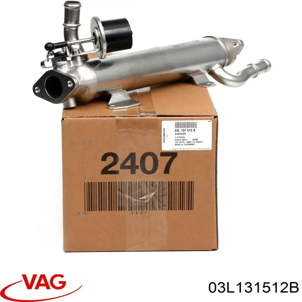 Comprar 03L131512B VAG Enfriador de recirculación de gases de escape EGR