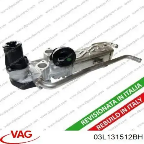 03L131512BH VAG Enfriador de recirculación de gases de escape EGR