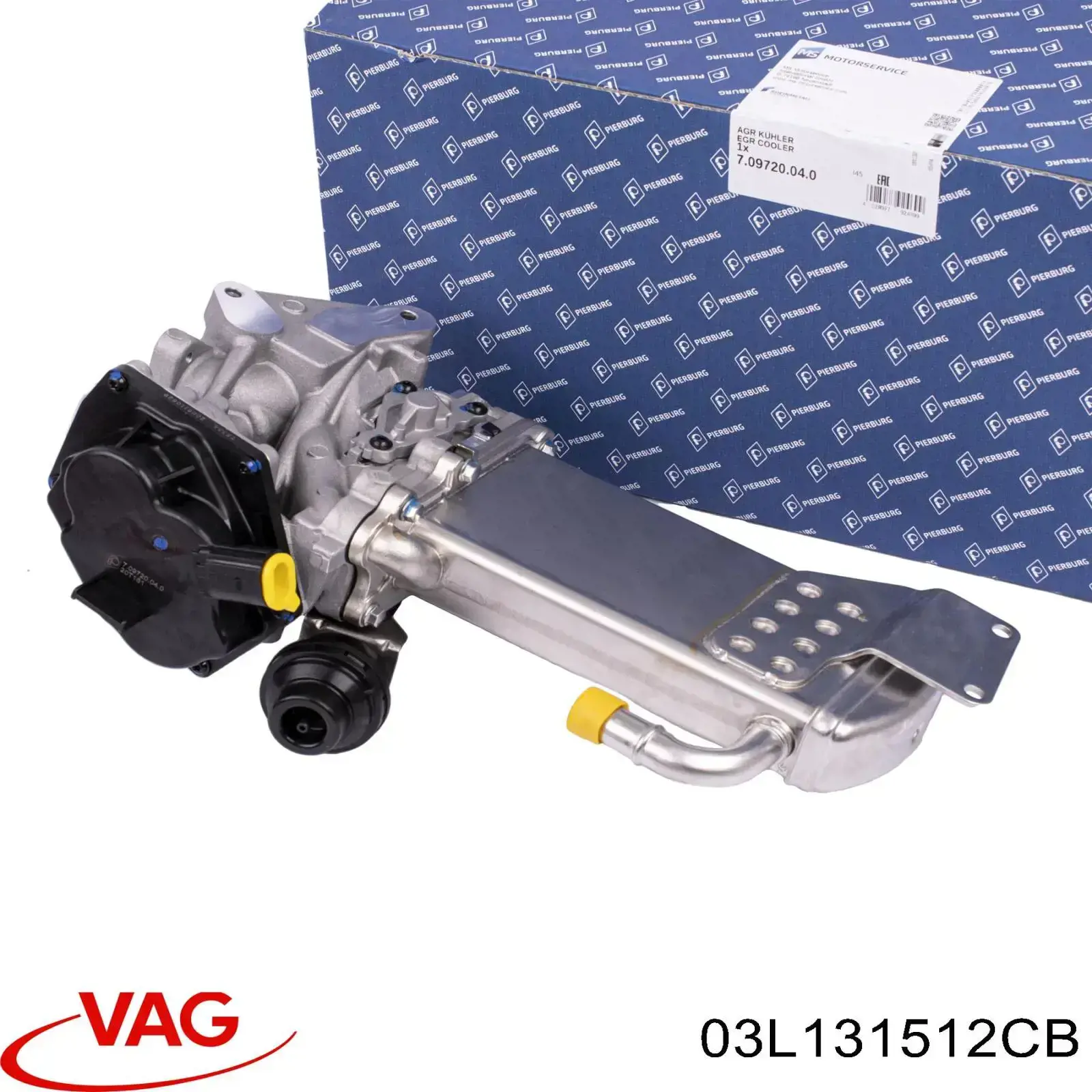 Enfriador de recirculación de gases de escape EGR 03L131512CB VAG
