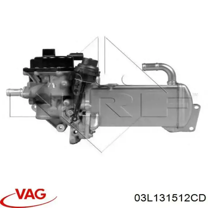 Enfriador de recirculación de gases de escape EGR 03L131512CD VAG
