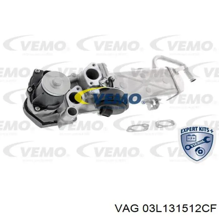 Enfriador de recirculación de gases de escape EGR 03L131512CF VAG