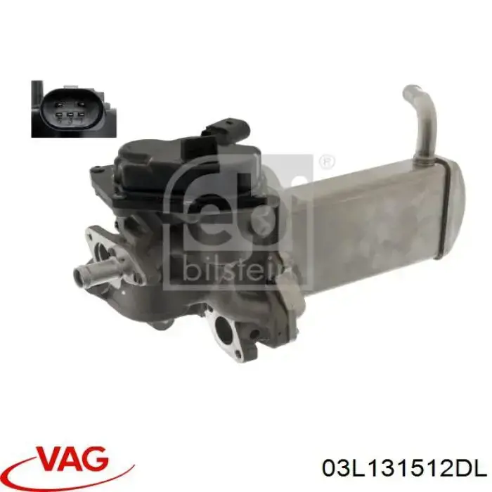Enfriador de recirculación de gases de escape EGR VAG 03L131512DL precio, desde 165,75 EUR