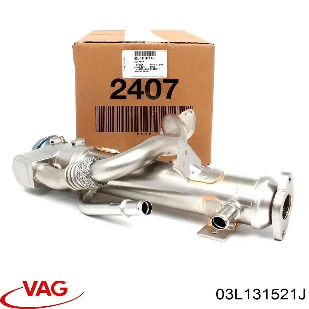 Tubo del sistema de recirculación de gases de escape EGR Vika 11317719201