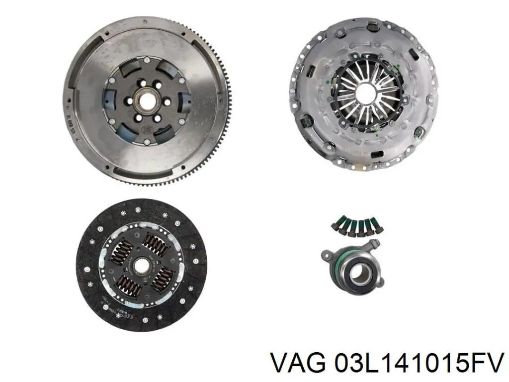 03L141015FV VAG kit de embrague (3 partes)