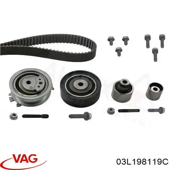 Juego de correas dentadas VAG 03L198119C precio, desde 128,08 EUR