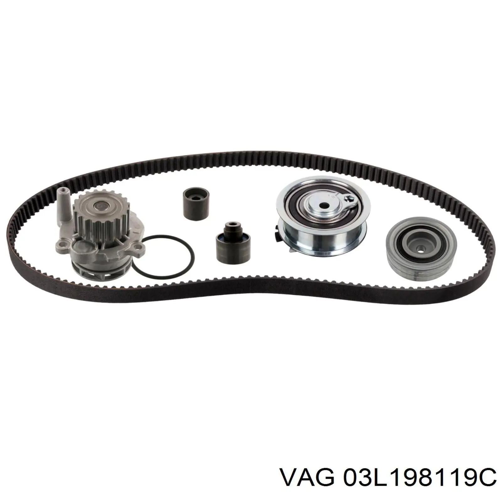 Juego de correas dentadas VAG 03L198119C precio, desde 128,08 EUR