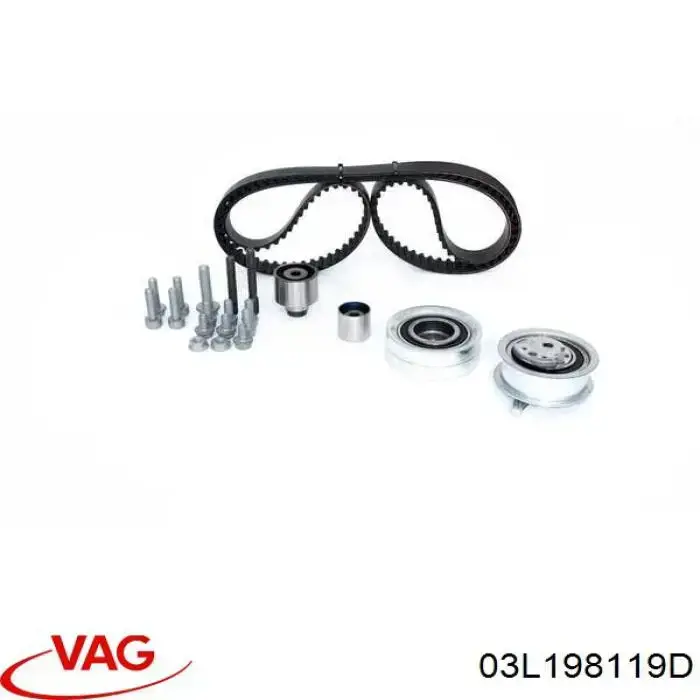 Juego de correas dentadas VAG 03L198119D precio, desde 128,08 EUR