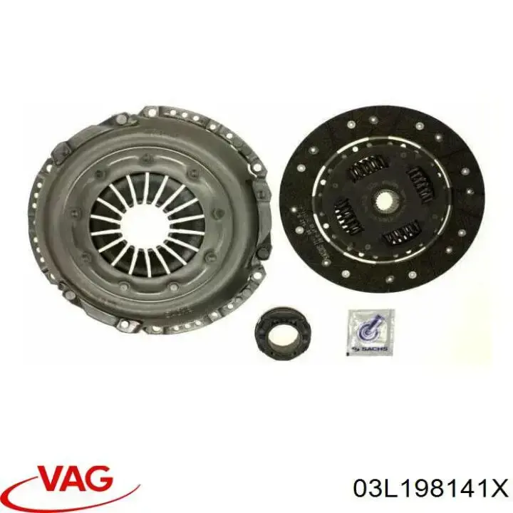 03L198141X VAG kit de embrague (3 partes)