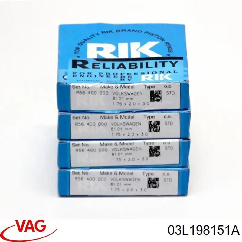 Comprar 03L198151A VAG Aros de pistón para 1 cilindro, STD