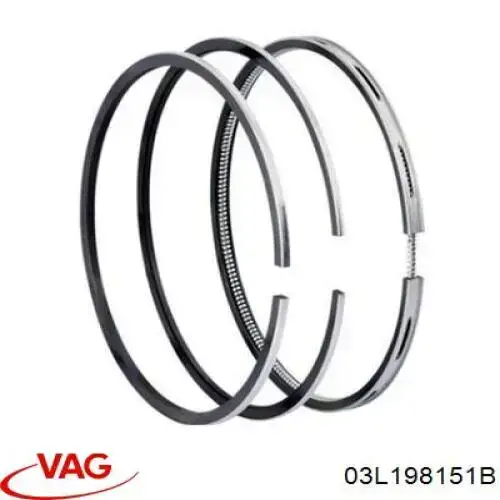 Juego de anillos de pistón para 1 cilindro, STD VAG 03L198151B precio, desde 26,14 EUR