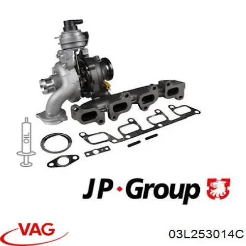 03L253014C VAG turbocompresor