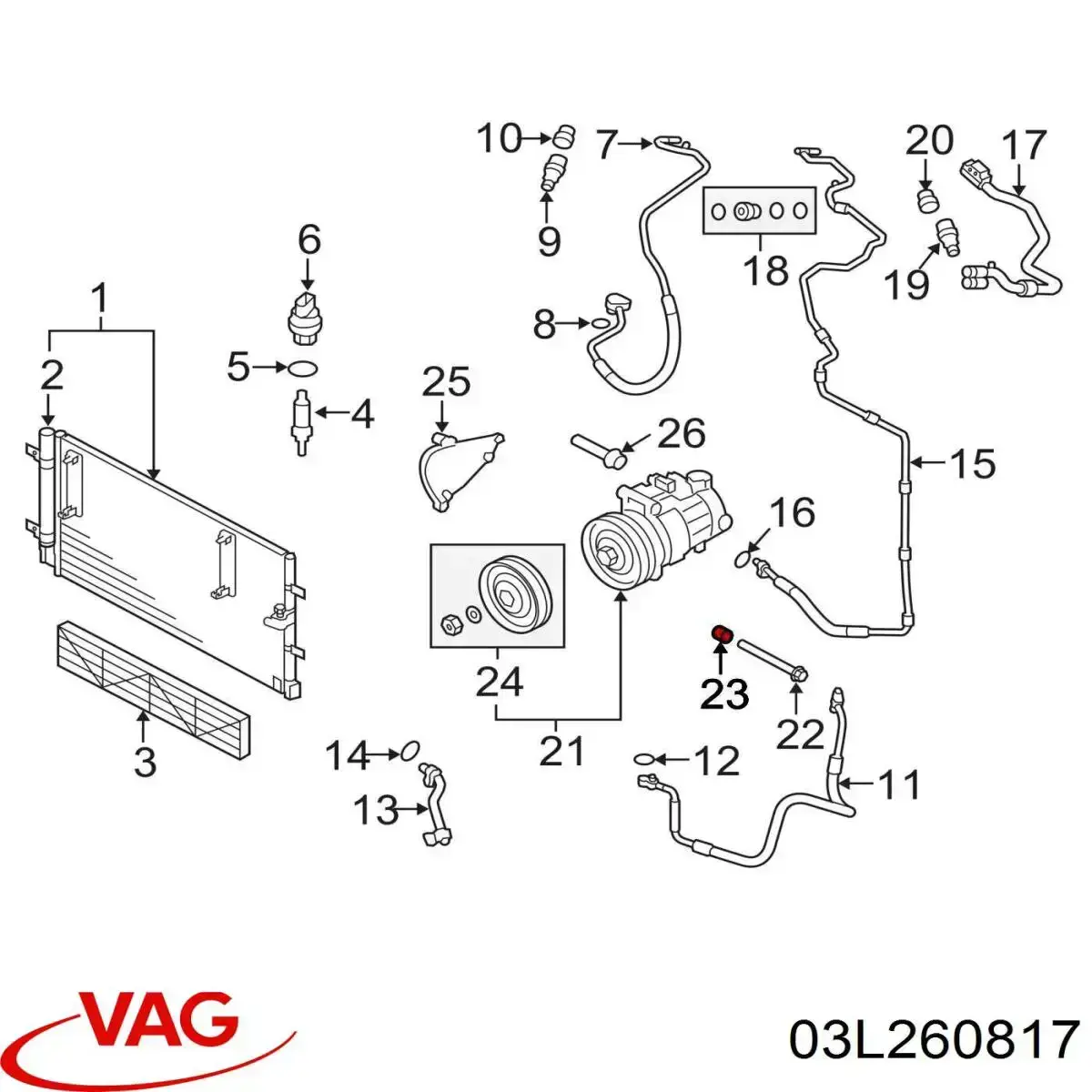  VAG 07K260817 precio, desde 1,95 EUR