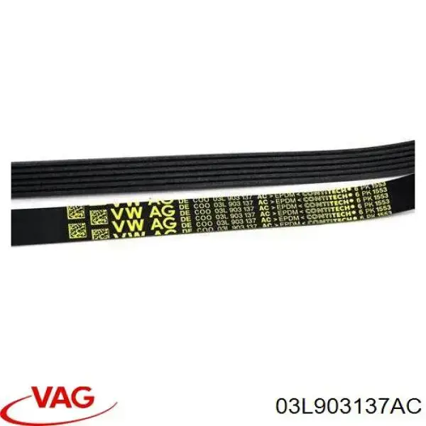 Correa de alternador 03L903137AC VAG