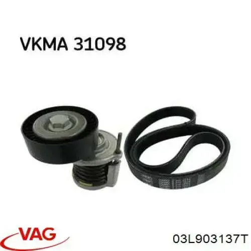 Comprar 03L903137T VAG Correa trapezoidal