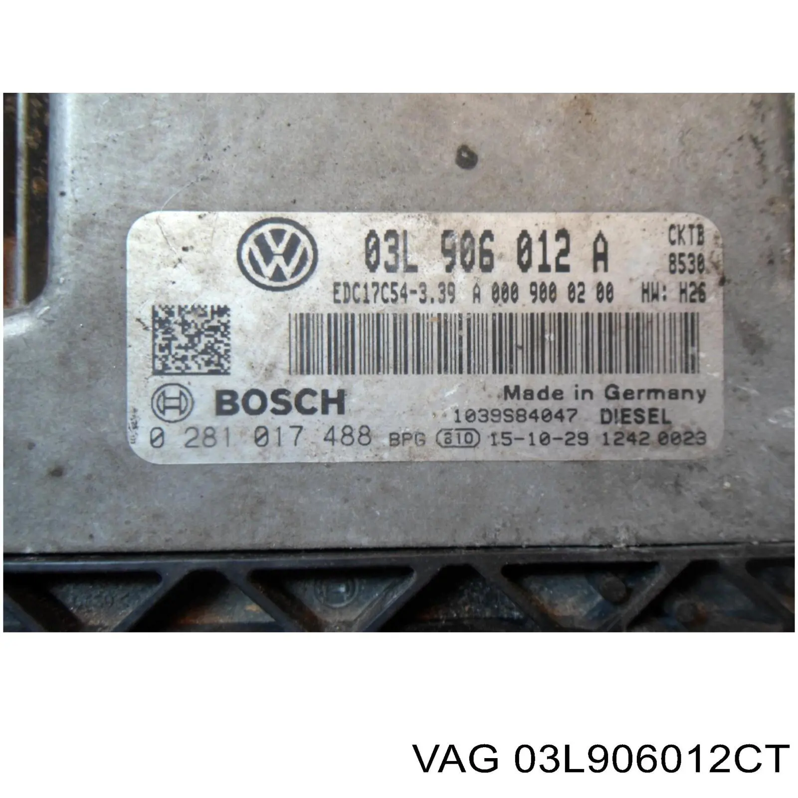 Unidad de control del motor  VAG 03L906012CT precio, desde 2381,08 EUR