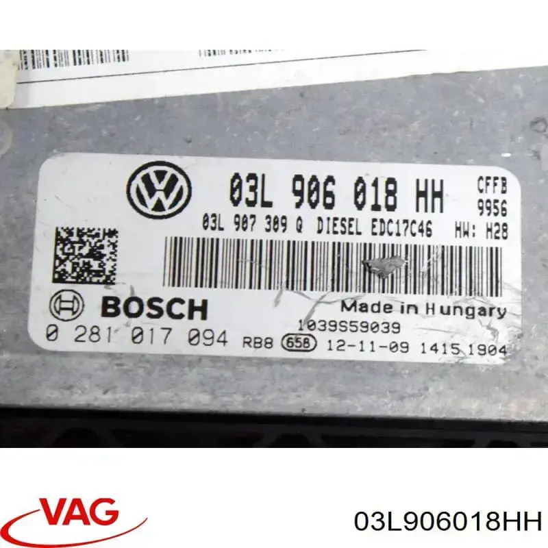 Unidad de control del motor  VAG 03L906018HH precio, desde 371,71 EUR