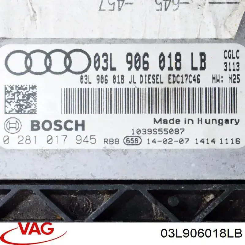 03L906018LB VAG Centralina Del Motor