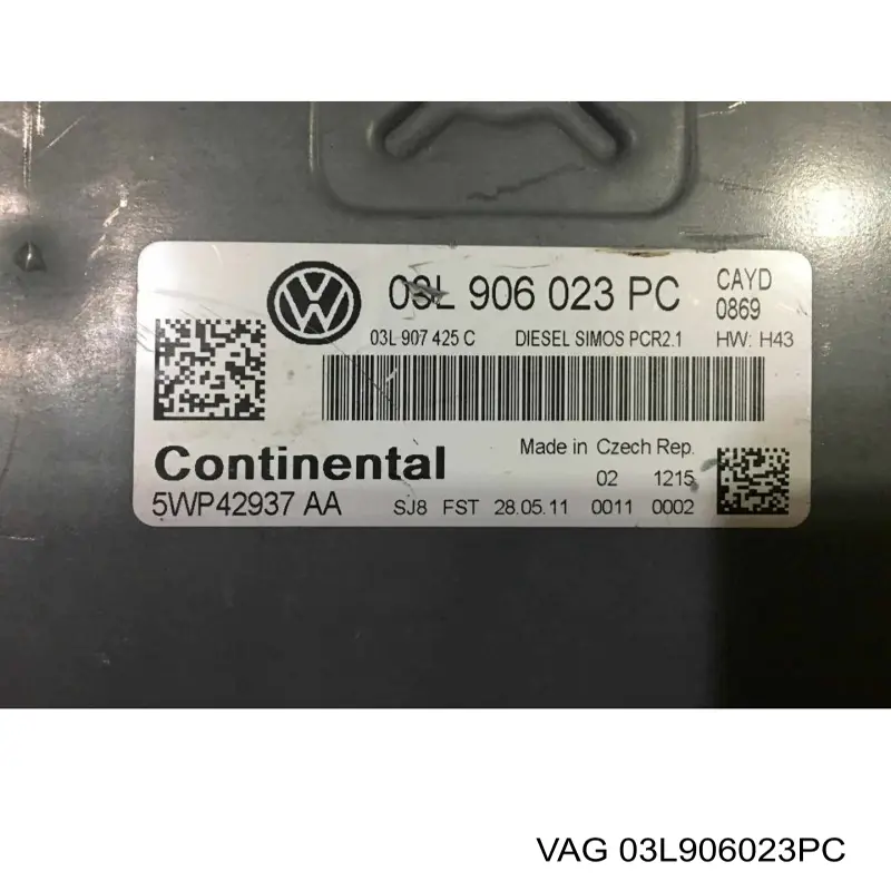 Centralina Del Motor / Modulo De control Del Motor (ecu) para Volkswagen Caddy (SAB, SAJ)