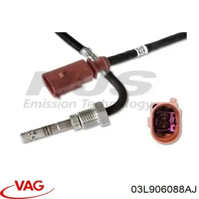 Sensor de temperatura de gases de escape antes del filtro de partículas 03L906088AJ VAG
