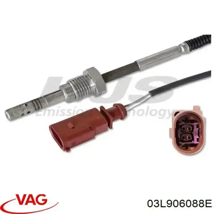 Sensor de temperatura de gases de escape después del filtro de partículas 03L906088E VAG