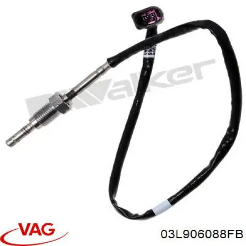 Sensor de temperatura de gases de escape antes de la turbina VAG 03L906088FB precio, desde 54,45 EUR