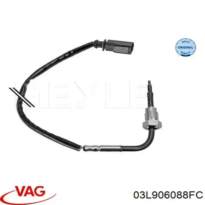 03L906088FC VAG Sensor de temperatura de gases de escape después del catalizador