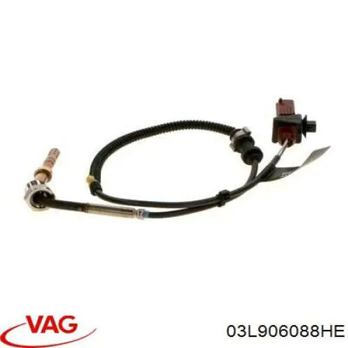 03L906088HE VAG sensor de temperatura, gas de escape, antes de filtro hollín/partículas