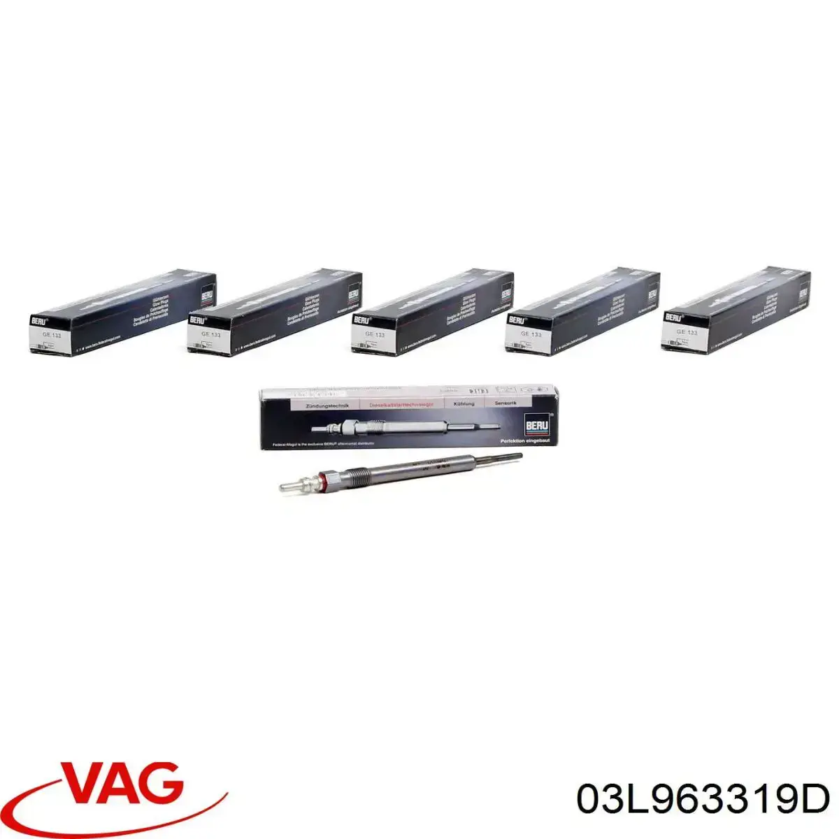 03L963319D VAG Bujías de calentamiento
