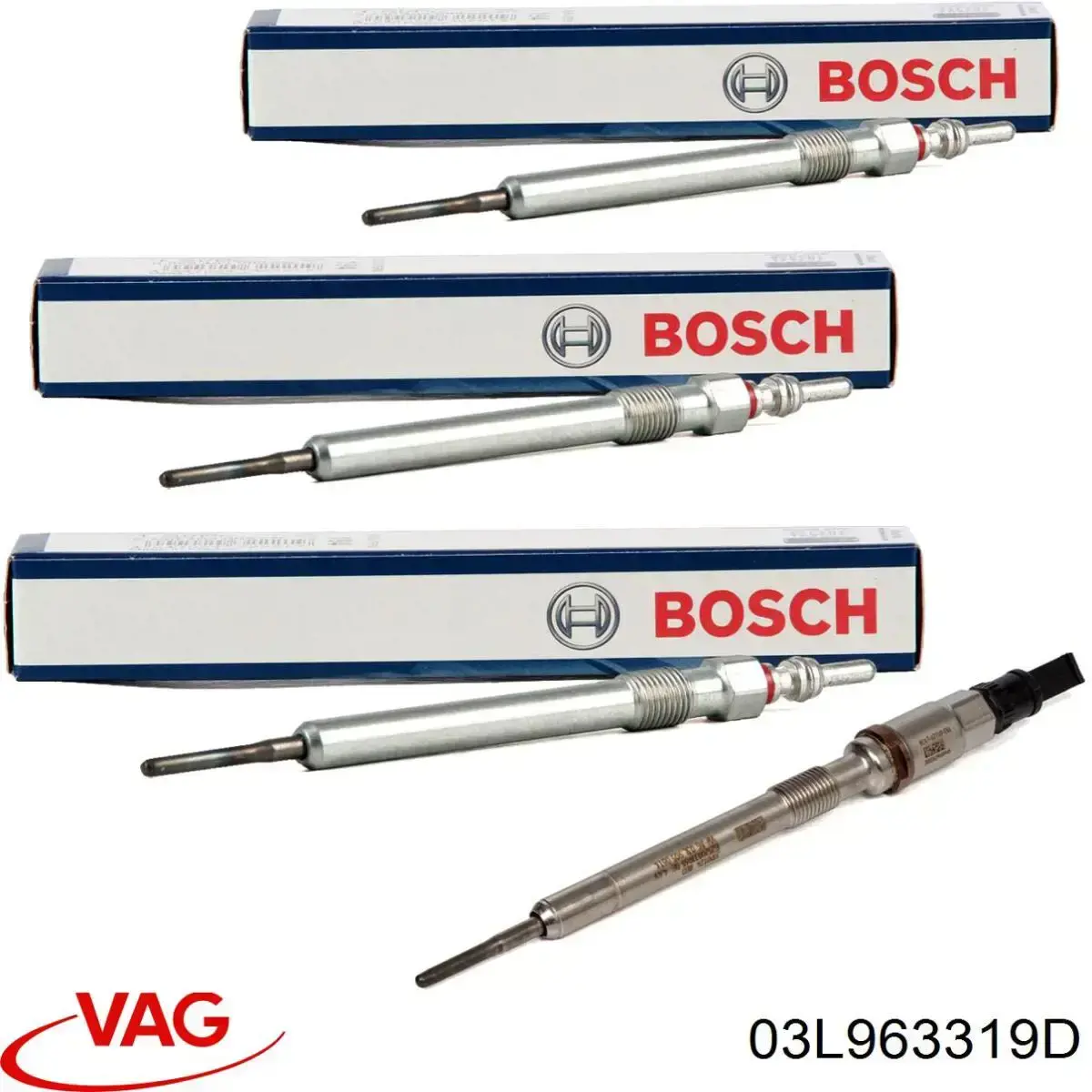 Bujías incandescentes VAG 03L963319D precio, desde 10,90 EUR