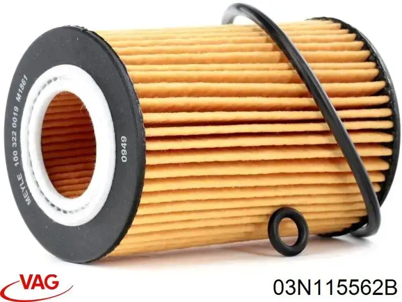 Filtro de aceite 03N115562B VAG