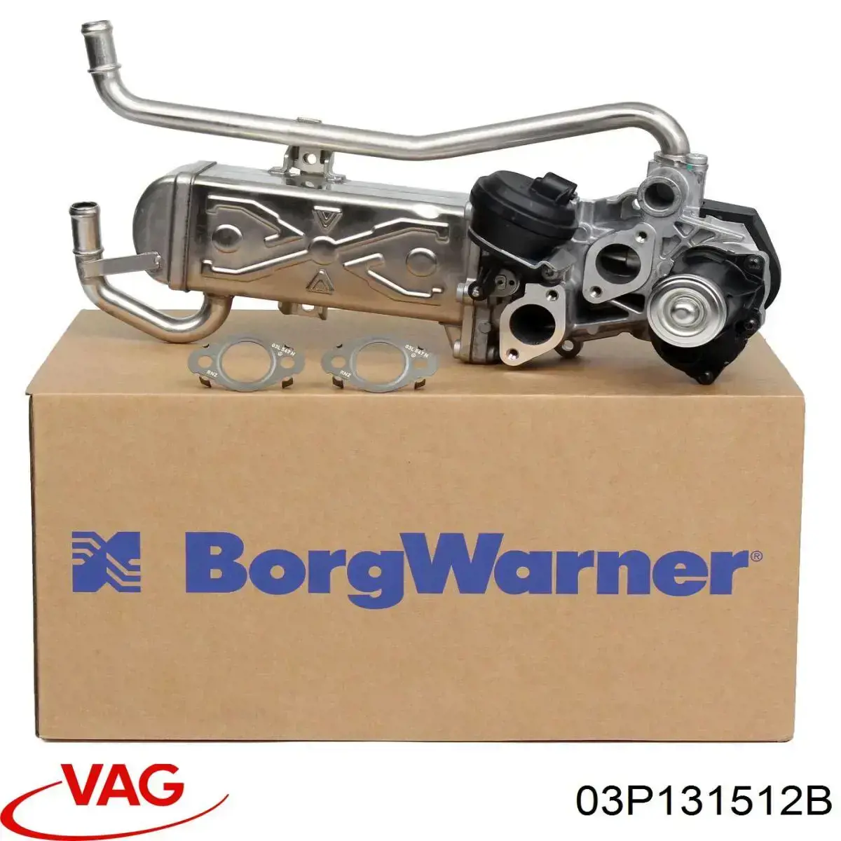 Enfriador de recirculación de gases de escape EGR 03P131512B VAG