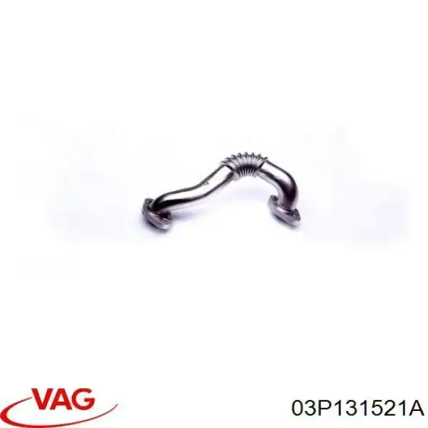 Tubo del sistema de recirculación de gases de escape EGR VAG 03P131521A