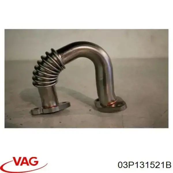 Tubo del sistema de recirculación de gases de escape EGR 03P131521B VAG
