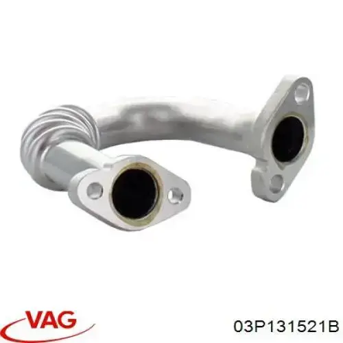 Tubo del sistema de recirculación de gases de escape EGR VAG 03P131521B