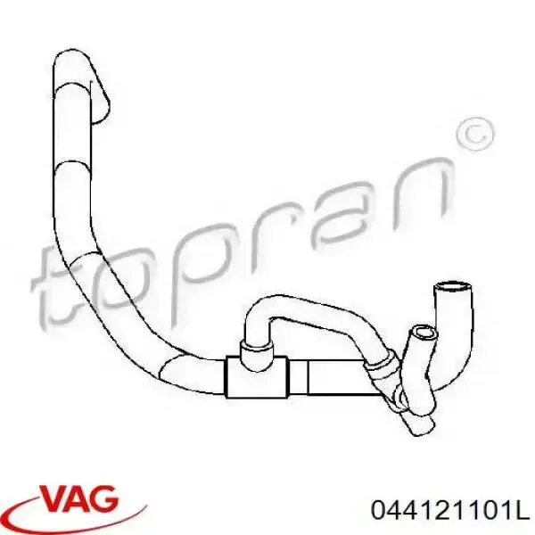 Manguera superior del radiador VAG 044121101L precio, desde 49,42 EUR