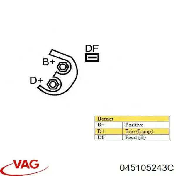 Comprar 045105243C VAG La polea del cigüeñal