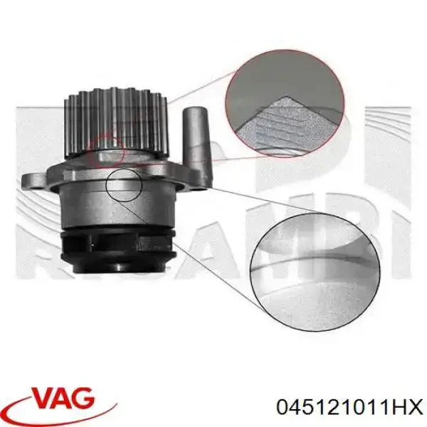 Bombeadora de agua VAG 045121011HX precio, desde 43,04 EUR