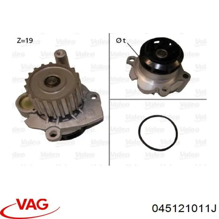 Motor de agua VAG 045121011J