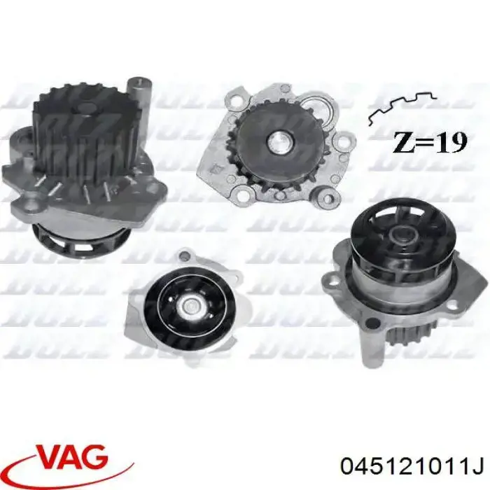 Bombeadora de agua VAG 045121011J precio, desde 40,19 EUR
