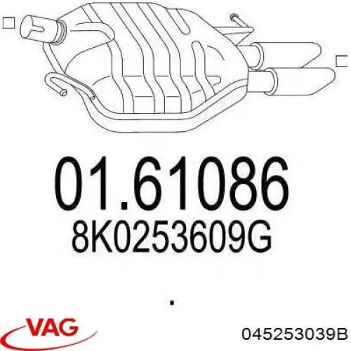 Comprar 045253039B VAG Junta colector escape