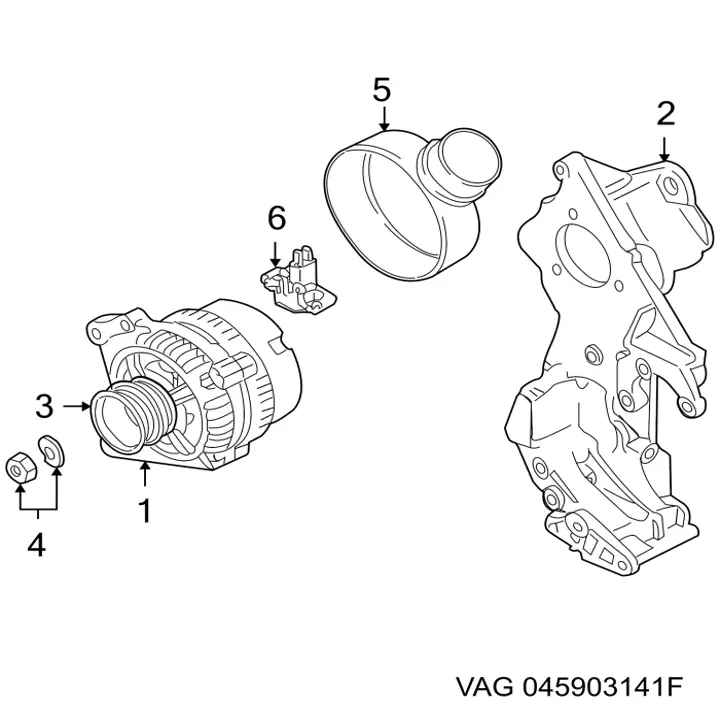 Soporte del tensor de la correa de transmisión VAG 045903141F precio, desde 452,44 EUR