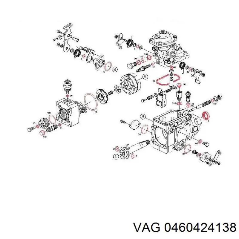 Bomba de alta presión de combustible VAG 0460424138 precio, desde 317,09 EUR