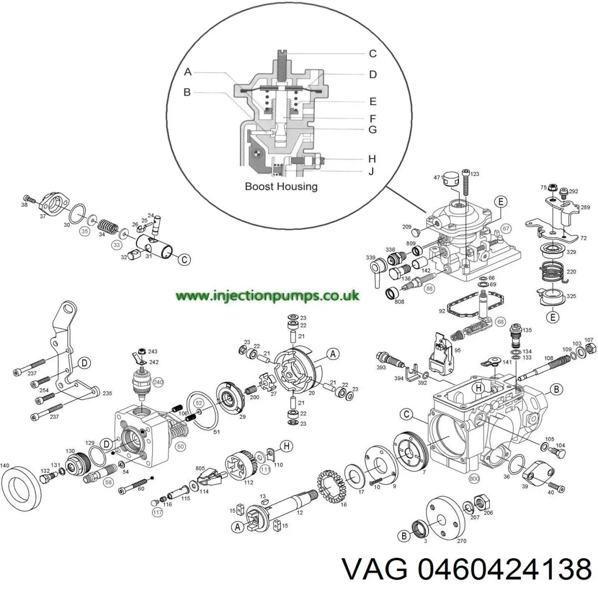 0460424138 VAG Bomba de inyección