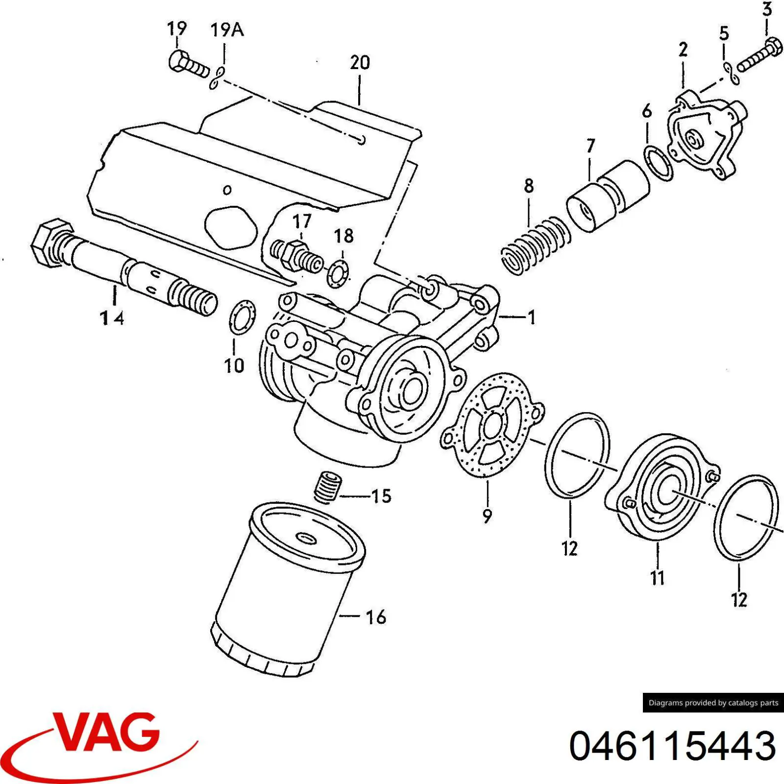  VAG 046115443 precio, desde  