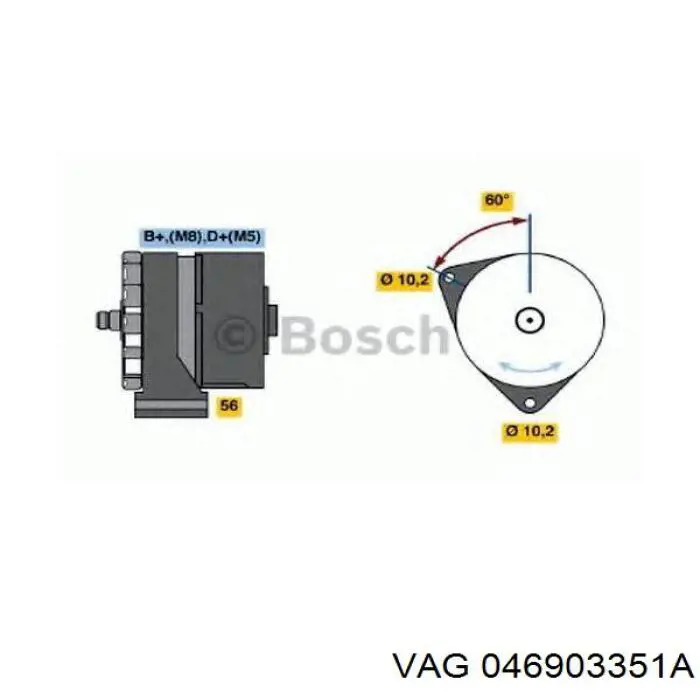 Estátor del alternador VAG 046903351A precio, desde 49,93 EUR