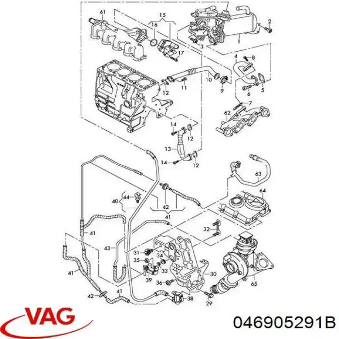 Valvula De Retencion Neumatica para Volkswagen Caddy (SAA)